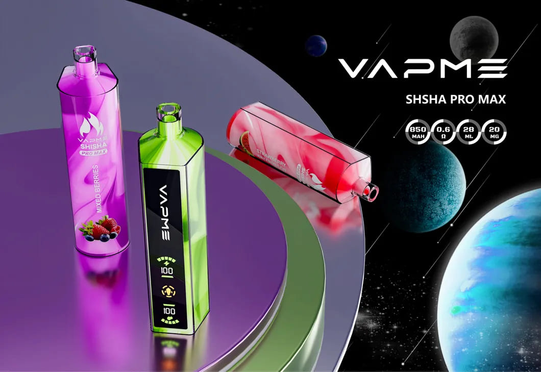 Alkuperäinen Vapme Shisha PRO Max 20000 Puffs Kertakäyttöinen Vape