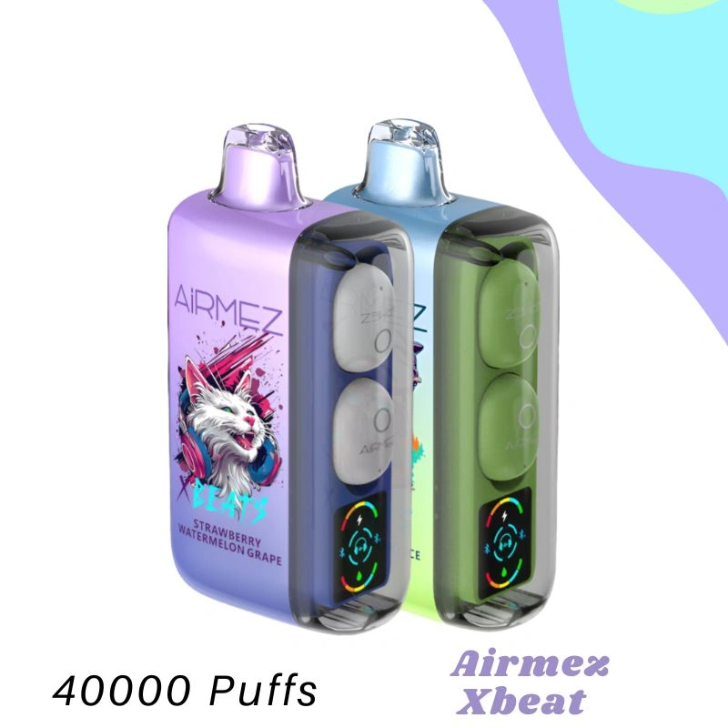 Airmez Xbeat 40K Puffs Disposable Vape 5 Percent Nicotine Rechargeable High Capacity Battery