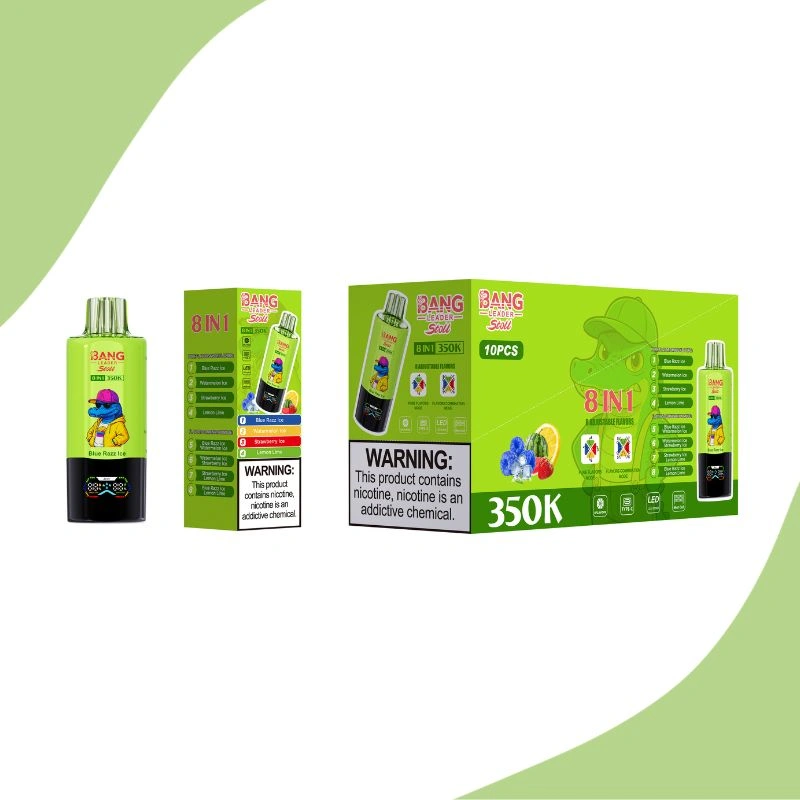 Jednorazowy e-papieros Bang Leader 350K Puffs 8 w 1 Mega Puff Wysokowydajny Urządzenie Vape