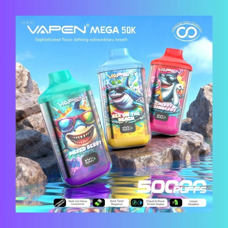 VAPEN MEGA 50K Puff High Capacity Rechargeable E Cigarette