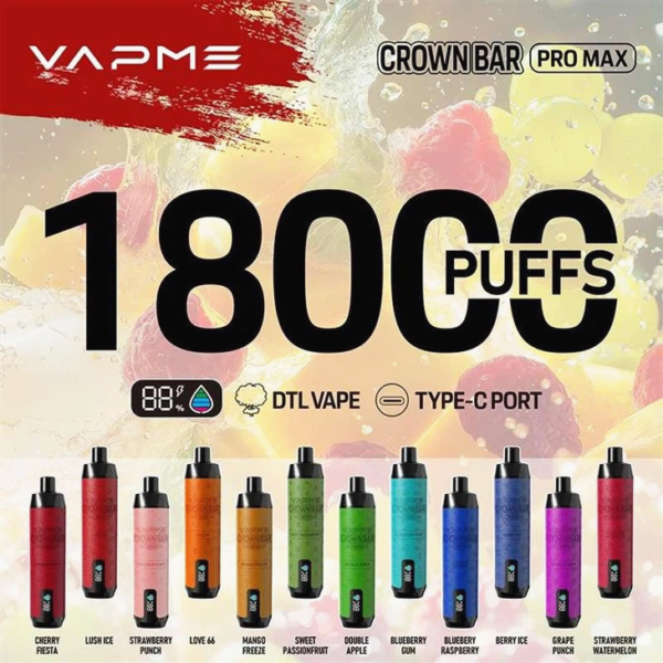 VAPME CROWN BAR 18000 PRO MAX Top Sale
