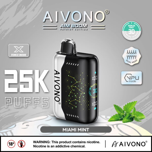 AIVONO AIM BOOM Good sale vape 25k Puffs Netherlands