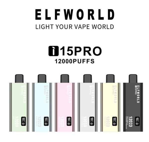 ELF WORLD I15PRO 12k Top Sale Vape 12k Puffs