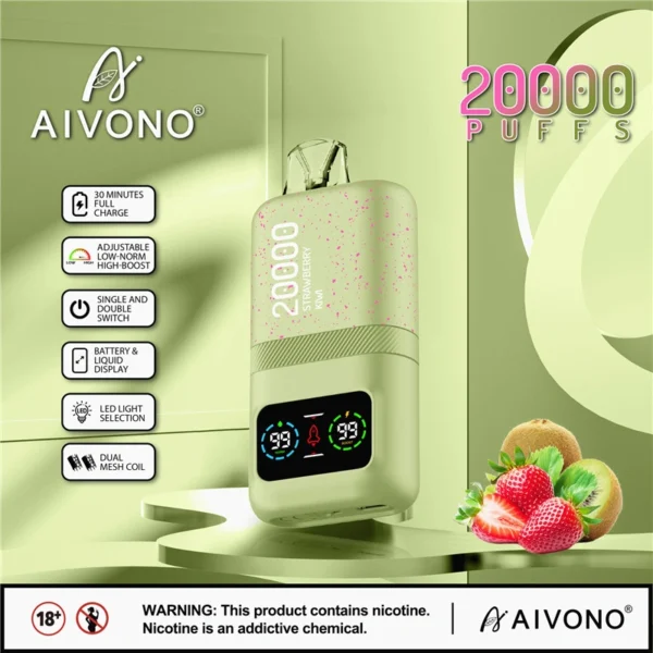 Aivono Aim Magic Disposable Vape Pen 20000 Puffs with Rechargeable Design