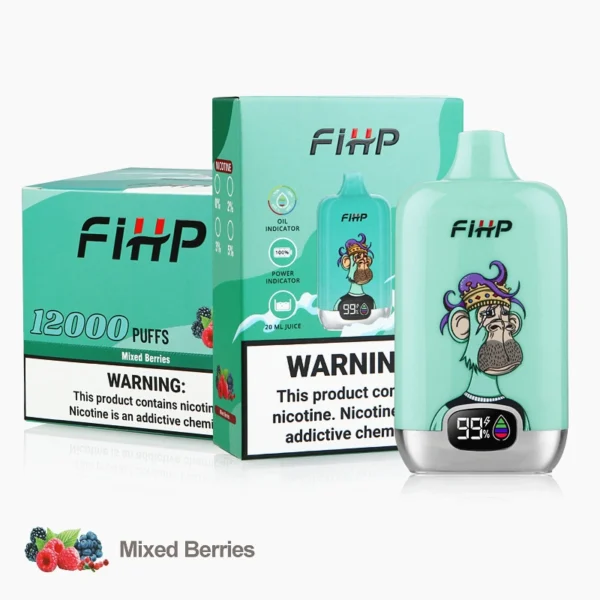 FIHP 12000 Puffs Disposable E-Cigarette Stylish Rechargeable Reliable