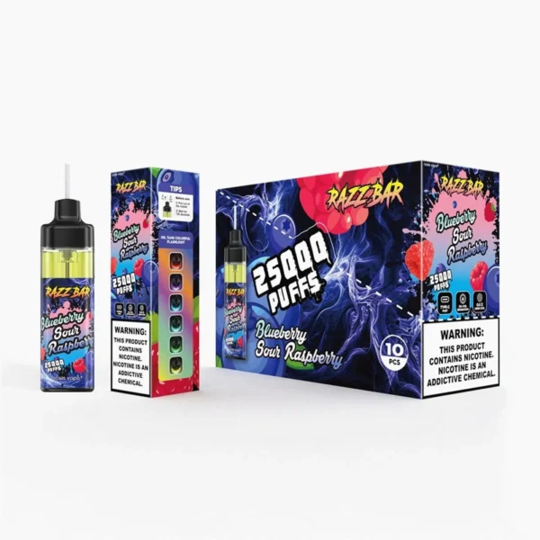 RAZZ BAR 25000 Puffs Blueberry Sour Raspberry