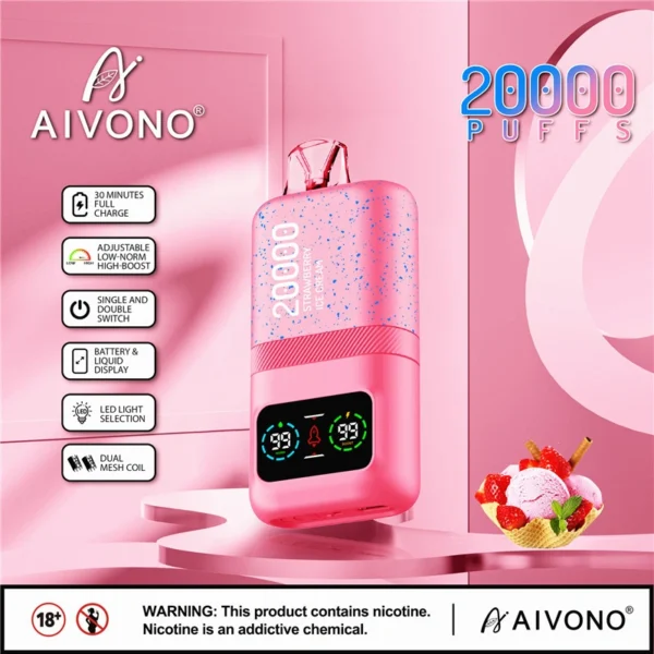 Rechargeable Aivono Aim Magic 20000 Puffs Disposable Vape for Bulk Purchase