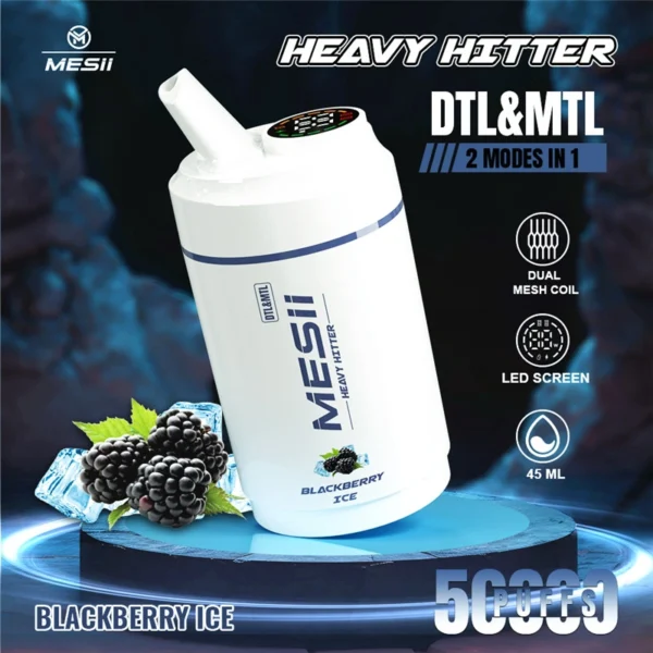 Heavy Hitter 50000 Puffs by Mesii Shisha – Ultimate Vaping Power