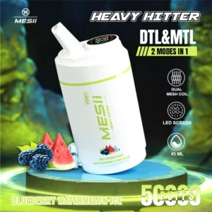 Mesii Shisha Heavy Hitter 50000 Puffs Rechargeable Vape for Extended Use