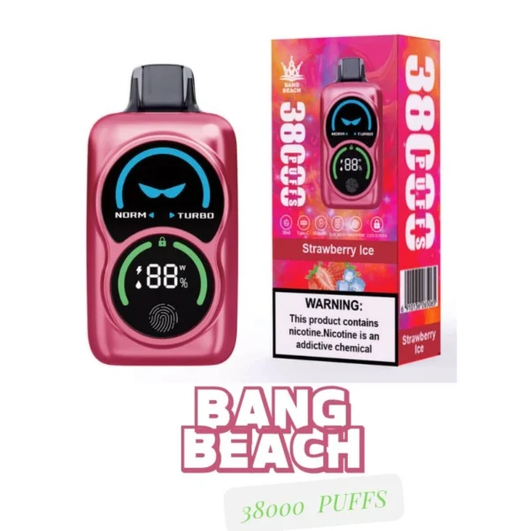 Bang Beach 38000 Puffs Electronic Cigarette Smart Screen Powerful Battery