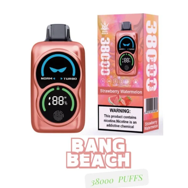 Bang Beach 38000 Puffs Smart Screen Disposable Vape High-Capacity Wholesale E-Cigarette