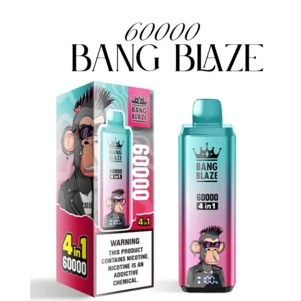 Bang Blaze 60K 4In1 Disposable Vape Front View