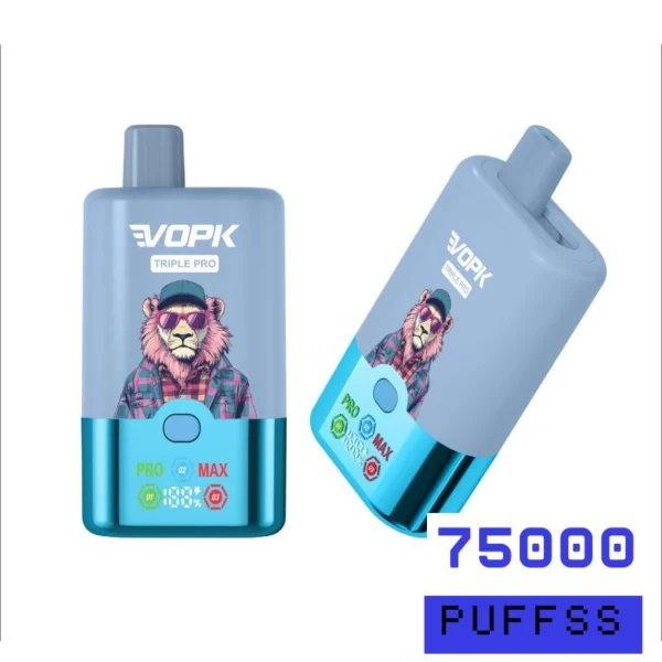 VOPK Triple Pro 3 in 1 Disposable Vape 75000 Puffs Bulk Wholesale Price