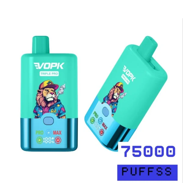 Wholesale VOPK Triple Pro Vape 75000 Puff Bars with Mixed Flavors