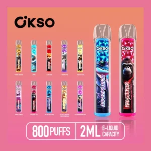 Crystal 800 Puffs Vape Bar OKSO Compact Disposable E Cigarette Rich Flavors