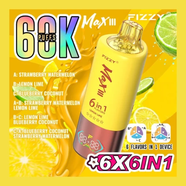 Fizzy Max III 60K Puff Vape Best Disposable Vape
