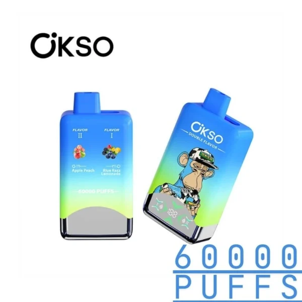 OKSO Double Flavor 60K Puffs Disposable Vape Long Lasting Vapes
