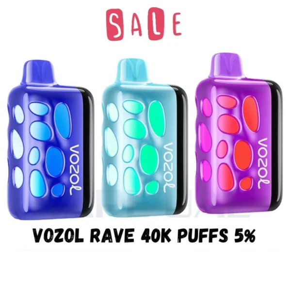 VOZOL RAVE 40000 Puffs Mesh Coil Disposable Vape Box