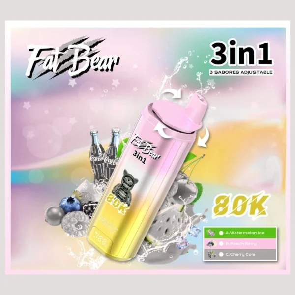 AIVONO Fat Bear Vape 80000 Puffs 3 Flavor Hot Sale Germany Vape