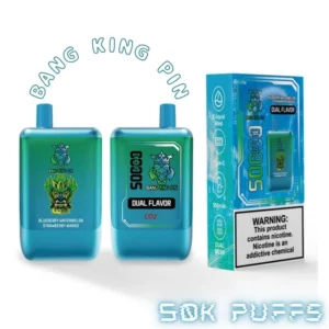 Bang 50000 Puff King Pin Vape Mega Capacity Disposable E Cigarette Flavored Nicotine Device
