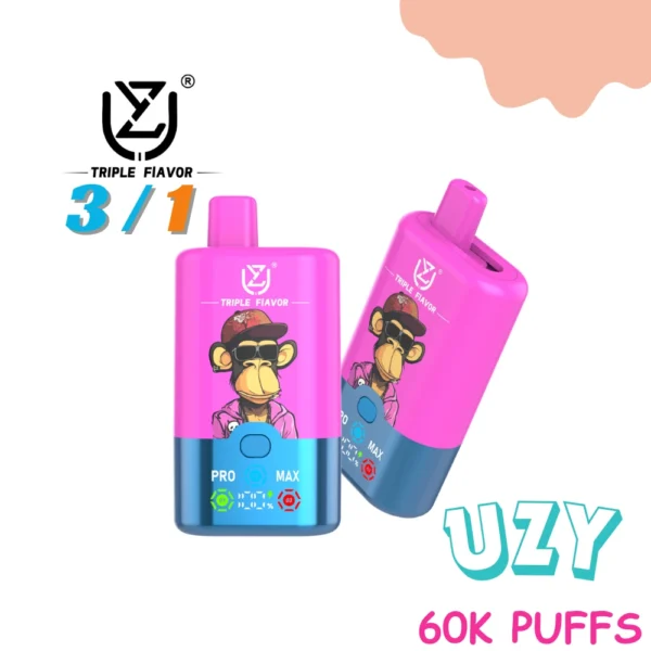 Buy UZY Triple 60000 Puffs High Capacity Vape Near Me