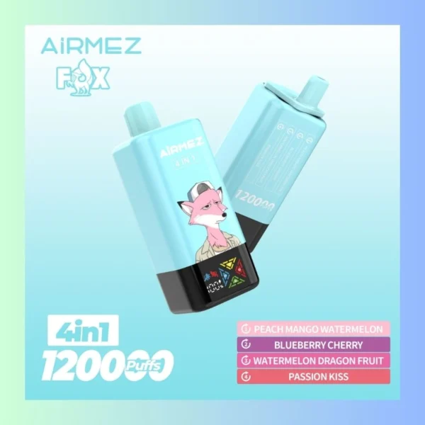 Airmez FOX 120000 Puffs Jednorazowe Urządzenie z Dużą Liczbą Pufów