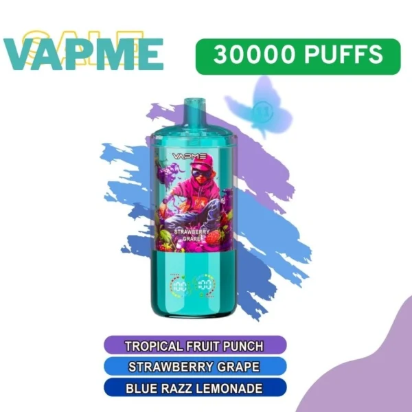 Hulgimüük Vapme Crystal 30K Puffs 3-in-1 ühekordselt kasutatavad e-sigaretid