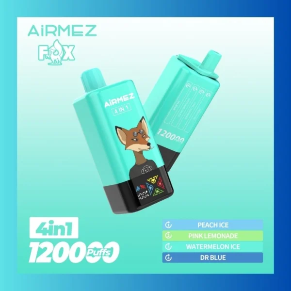 Tani jednorazowy e-papieros Airmez FOX 4 w 1 120000 Puffs Hurtownia Dystrybutor