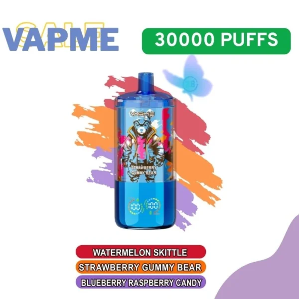 Vapme Crystal 30000 Puffs 3in1 ühekordselt kasutatavad e-sigareti seadmed