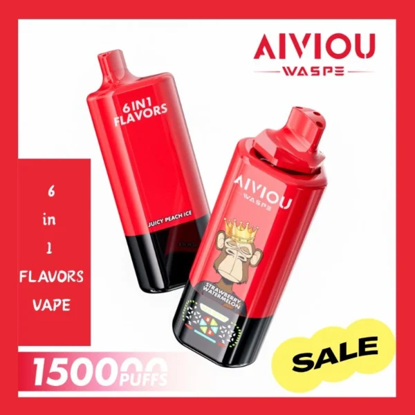 WASPE AIVIOU 150K Puffs 6 w 1 E-papieros hurtowo