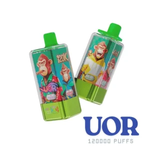 UOR 4 σε 1 Γεύση Αποσπώμενη Ατμιστική Συσκευή 120000 Αναπνοές Mega Χωρητικότητα