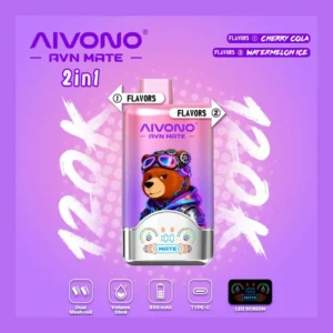 AIVONO 120K Puffs Disposable Vape Pen Powerful Battery Long Lasting Use