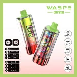 WASPE Crystal Jednorazowy Vape 8 w 1 180000 Chmur Najlepsza Sprzedaż Vape Bar