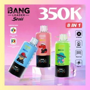 Bang Leader Stoll 8 w 1 350000 Chmur E-papieros Duża Liczba Chmur, Zasilany Ponownie, Jednorazowy E-papieros