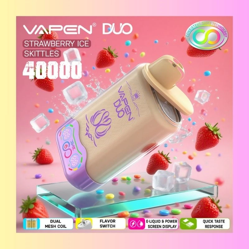 VAPEN DUO 40K Bouffées Dispositif de vapotage rechargeable de qualité supérieure Prix de gros VAPEN DUO 40K Bouffées Dispositif de vapotage rechargeable de qualité supérieure Prix de gros