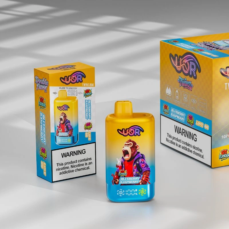 UOR Twins 80000 Puffs Dobbelt Smag Smart Skærm 80K Puff Vape Enhed UOR Twins 80000 Puffs Dobbelt Smag Smart Skærm 80K Puff Vape Enhed
