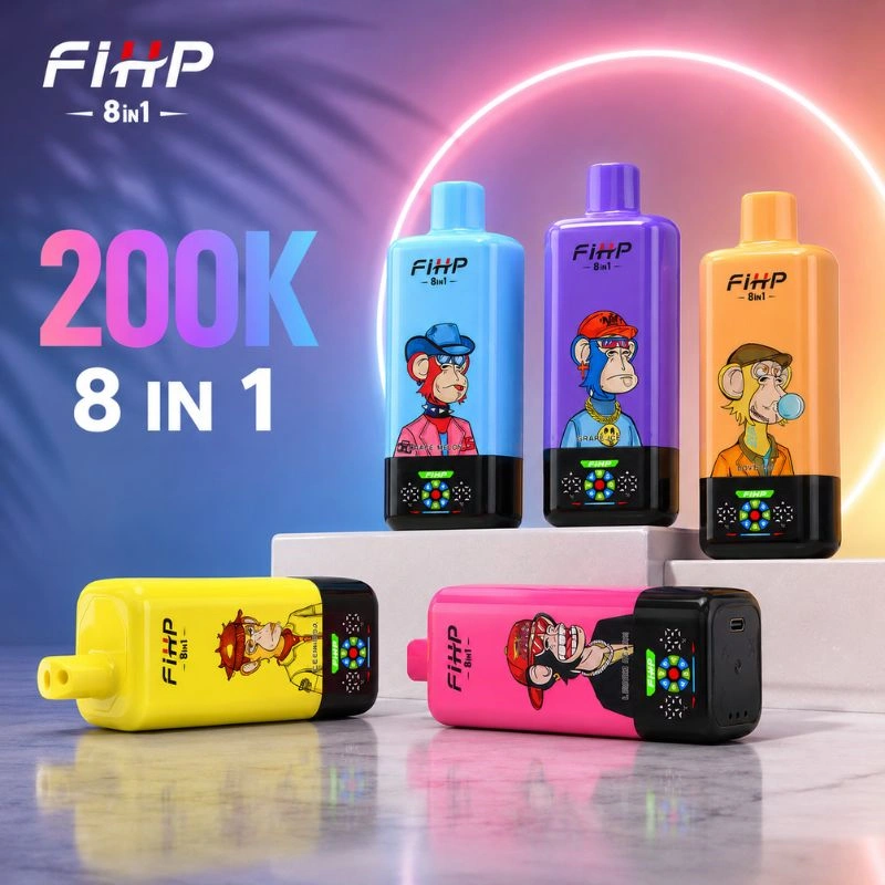 FIHP 8in1 Rechargeable Disposable Vape 200K Puffs Fast Shipping FIHP 8in1 Rechargeable Disposable Vape 200K Puffs Fast Shipping