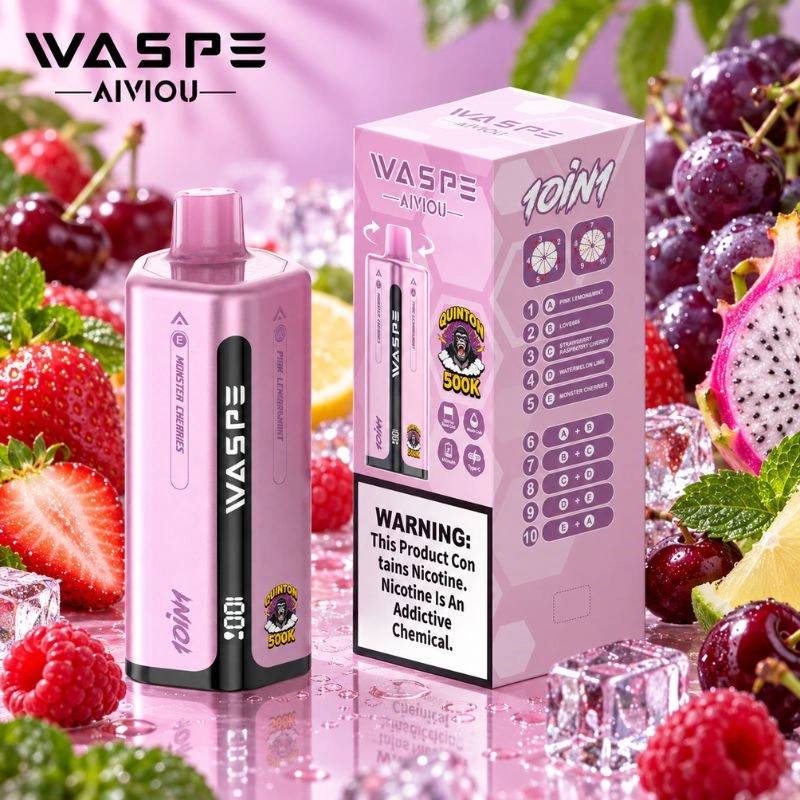 WASPE 10 in 1 500000 Puffs Rechargeable Vape WASPE 10 in 1 500000 Puffs Rechargeable Vape