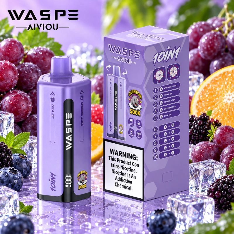 WASPE 10 in 1 Quinton 500K Puffs Vape Bulk Buy WASPE 10 in 1 Quinton 500K Puffs Vape Bulk Buy